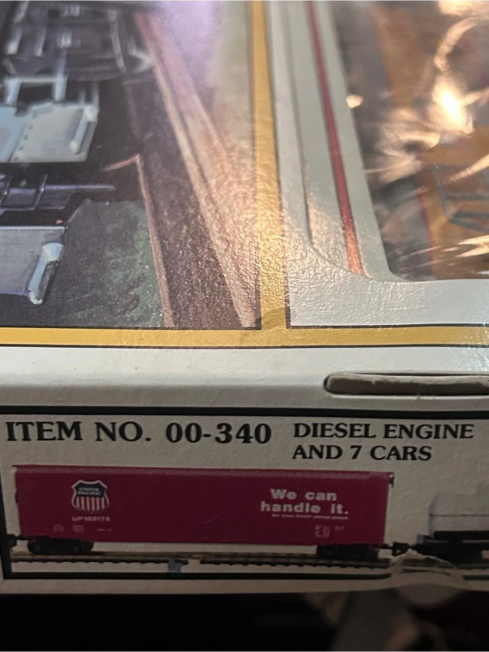 Vintage Bachmann Rail Builder HO Electric Train Set • Diesel Engine + 7 Cars